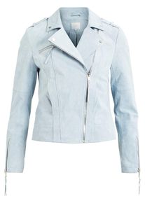 Vila, Damen Wildleder Jacke, Hellblau