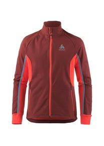 Odlo, Herren Funktionsjacke 'Pro Warm', Rauchblau / Rot / Hellrot