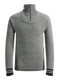 Jack & Jones JACK & JONES, Herren Pullover, Graumeliert / Schwarz / Wei&szlig;