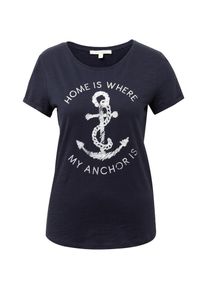 Tom Tailor Denim, Damen T-Shirt, Nachtblau