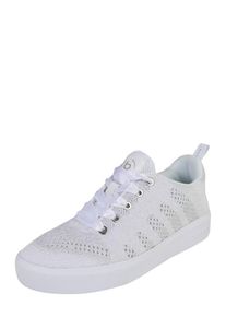 Bugatti, Damen Sneaker mit Glitzereffekt, Silber / Wei&szlig;
