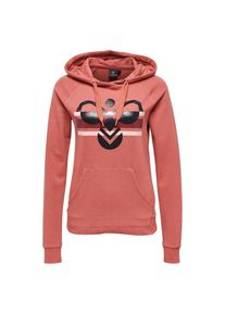 Hummel, Damen Kapuzenpullover 'Beth', Blutrot / Pastellrot / Schwarz / Wei&szlig;