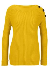 Heine, Damen Pullover, Gelb
