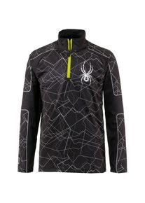 Spyder, Layerlangarmshirt, Limette / Schwarz / Wei&szlig;