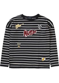 Blue Seven, M&auml;dchen Sweatshirt mit Patches f&uuml;r M&auml;dchen, Goldgelb / Rot / Schwarz / Wei&szlig;