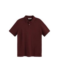 Mango Man, Herren Poloshirt 'Merc', Bordeaux / Rubinrot