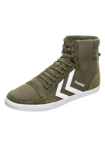 Hummel, Herren Sneaker 'Slimmer Stadil', Khaki / Wei&szlig;