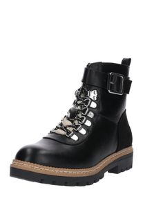 Only, Damen Stiefelette 'Bex Buckle Lace Up', Schwarz