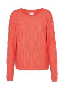Vila, Damen Pullover 'VINTEGRATA', Koralle