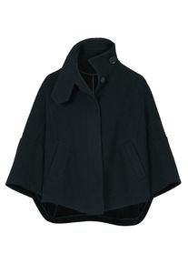 Heine, Damen Capejacke, Schwarz
