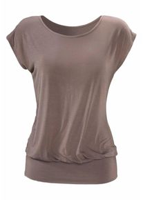 Lascana, Damen Longshirt, Schlammfarben