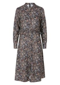 Y.A.S, Damen Midikleid, Mischfarben / Schwarz