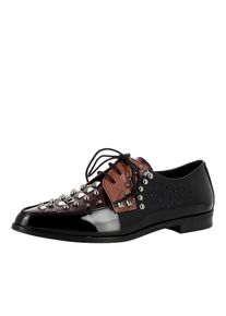 Evita, Damen Schnürer 'FILIPA', Braun / Schoko / Schwarz