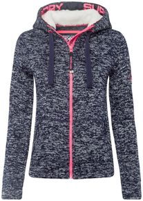 Superdry, Damen Sweatjacke 'STORM COLOUR POP', Navy / Pink