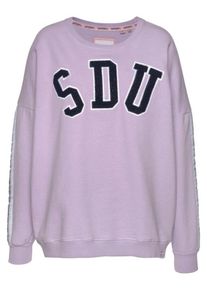 Superdry, Damen Sweatshirt 'Alicia', Helllila / Schwarz / Wei&szlig;