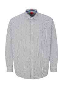 s.Oliver RED LABEL, Herren Oxfordhemd, Blau / Schwarz / Weiß