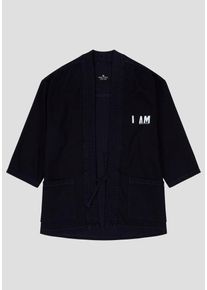 H.I.S. HIS JEANS, Herren &Uuml;bergangsjacke, Navy / Wei&szlig;