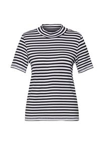 Pieces, Damen Shirt 'SANA', Schwarz / Weiß