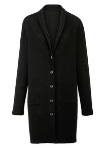 Emilia Lay, Damen Strickmantel, Schwarz