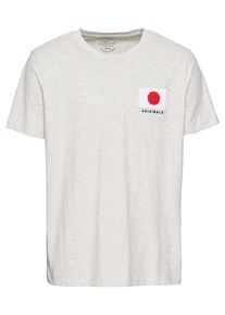 Jack & Jones JACK & JONES, Herren T-Shirt 'JORBATO TEE', Beigemeliert / Rot