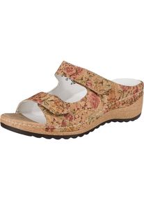 Waldl&auml;ufer WALDL&Auml;UFER, Damen Pantoletten, Hellbraun / Mischfarben