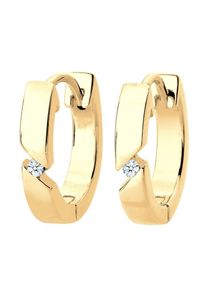 Diamore, Damen Ohrringe, Gold / Transparent