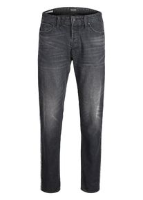 Jack & Jones JACK & JONES, Herren Jeans 'FRED ORIGINAL CR 091', Black Denim / Weiß