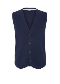 s.Oliver BLACK LABEL, Herren Weste aus Feinstrick, Ultramarinblau