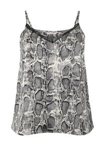 Only Carmakoma, Damen Top 'SNAKE', Schwarz / Weiß