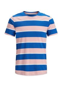 Jack & Jones JACK & JONES, Herren T-Shirt, Blau / Altrosa