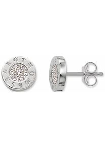 Thomas Sabo, Damen Paar Ohrstecker 'H1547-051-14', Silber / Weiß