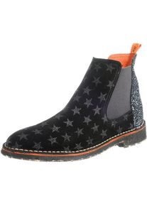 Toni Pons, Damen Chelsea Boots, Schwarz / Silber