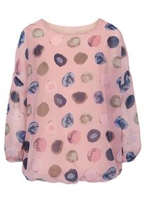 Heine, Damen Druckbluse, Rosé