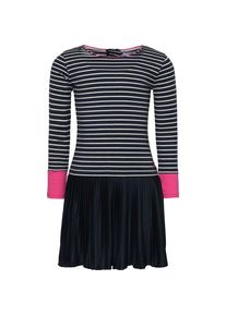happy girls, Mädchen Kleid, Dunkelblau / Neonpink / Weiß