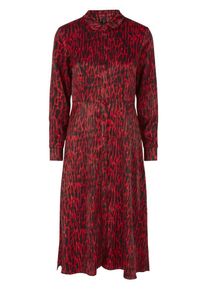 Y.A.S, Damen Kleid, Rubinrot / Schwarz