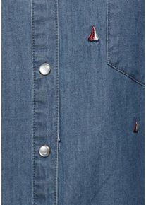 Tom Tailor, Damen Polo Team Jeansbluse, Blau