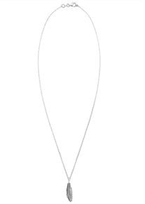 PAULO FANELLO, Herren Halskette 'Feder', Silber