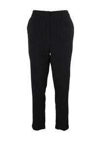 Vero Moda Curve, Damen Hose 'VMHELENA MAYA ANCLE PANT CURVE', Nachtblau / Weiß
