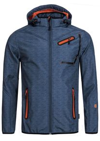 INDICODE JEANS, Herren Softshelljacke 'Brandon', Blau