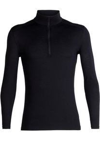 Icebreaker, Herren Langarmshirt '200 Oasis Zip', Schwarz