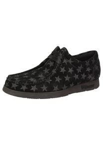 Sioux, Damen Mokassin 'Grash', Schwarz / Silber