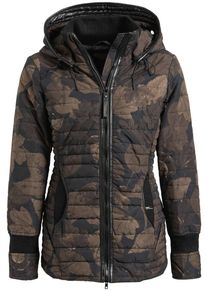 Khujo, Damen Jacke 'MIDD', Braun / Dunkelbraun