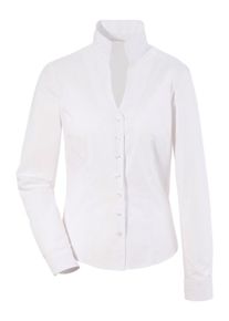 Love Nature, Damen Trachtenbluse mit Stehkragen, Wei&szlig;