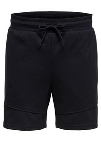 FIRST, Herren Sweatshorts, Schwarz