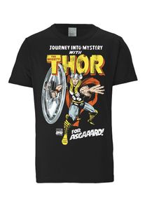 logoshirt, Herren T-Shirt 'Thor - Marvel - For Asgaaard!', Mischfarben / Schwarz