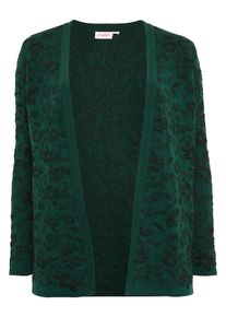 SheeGOTit, Damen Strickjacke, Dunkelgrün