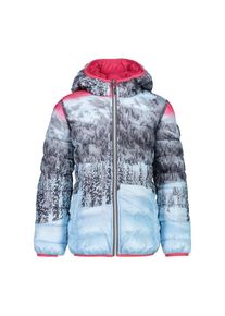 CMP, Mädchen Daunenjacke, Hellblau / Dunkelgrau / Cranberry