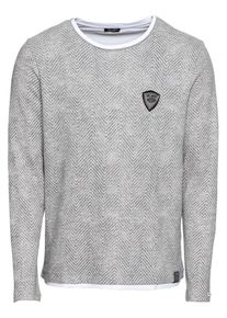 Key Largo, Herren Sweatshirt 'MSW AGILITY round', Grau