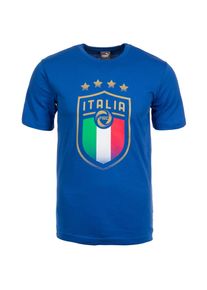 Puma, Herren T-Shirt 'FIGC Italien Badge', Blau