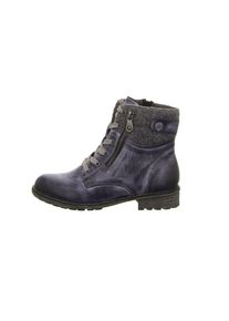 Rieker, Damen Stiefel, Taubenblau / Graumeliert